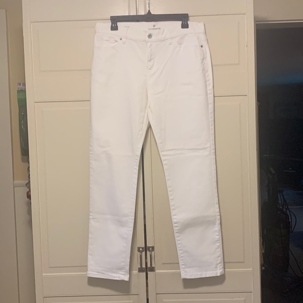 Liz Claiborne white jeans. Size 10.